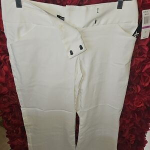 XOXO Women's Cream Boot Cut Pants